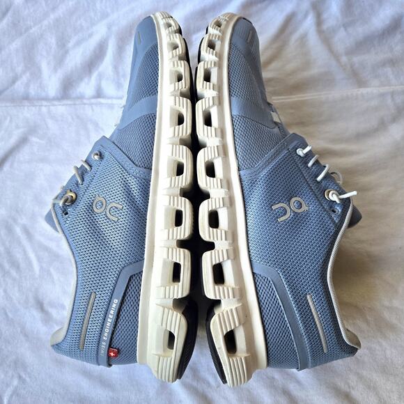 On Cloud 6 Women's Running Athletic Shoes Sneakers Chambray Blue/White Size 8 - Picture 4 of 8